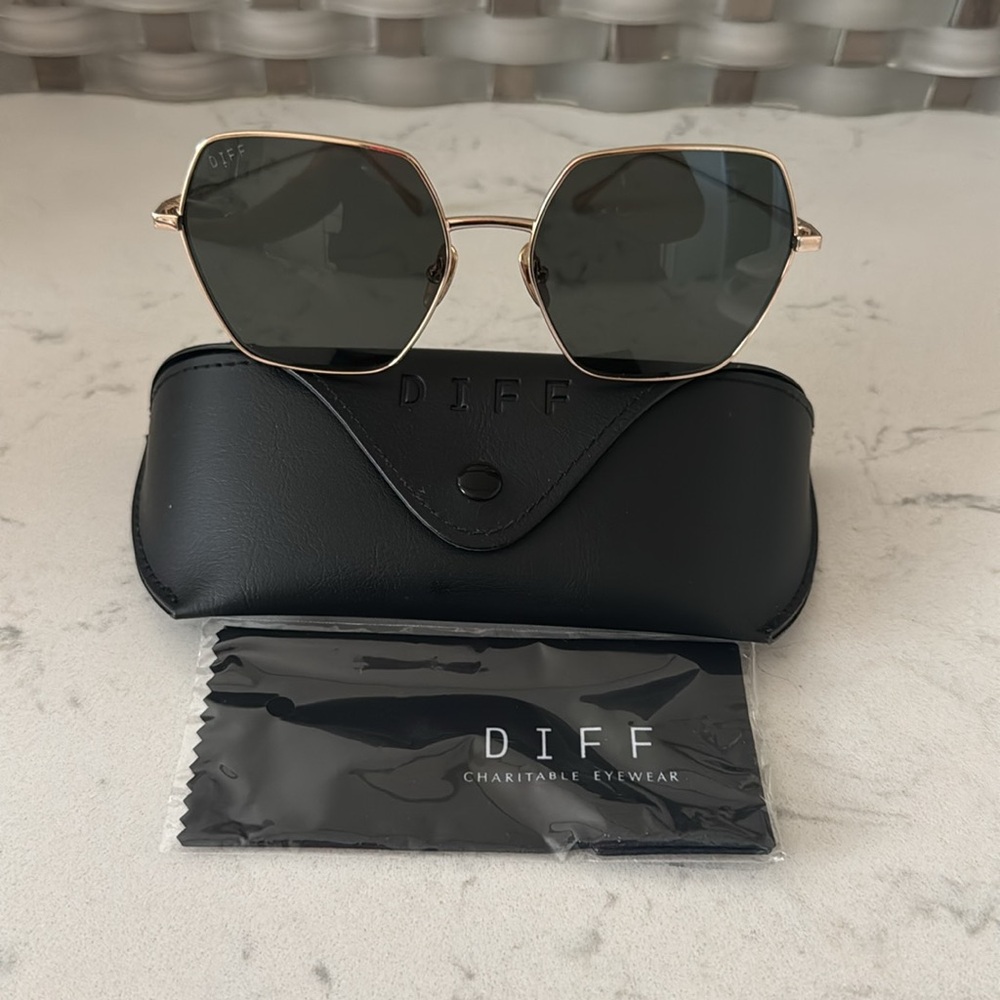 Gold and Black Sunglasses
